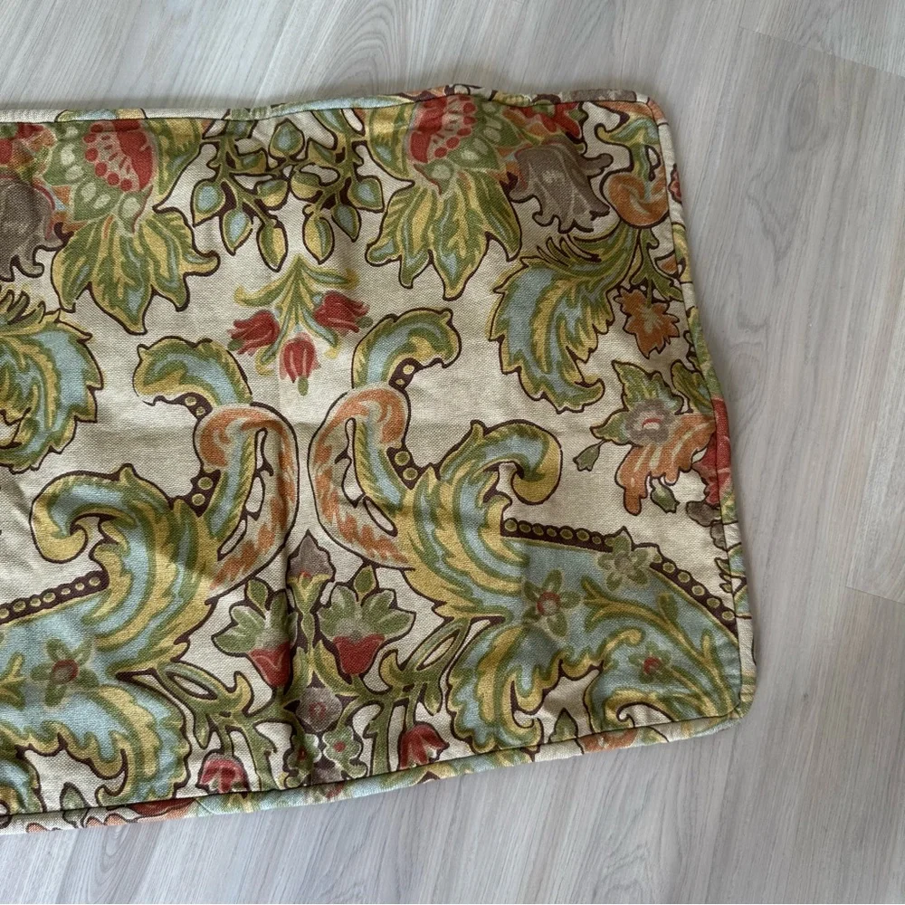 Pottery Barn floral tapestry standard pillow case sham 25X20 inch